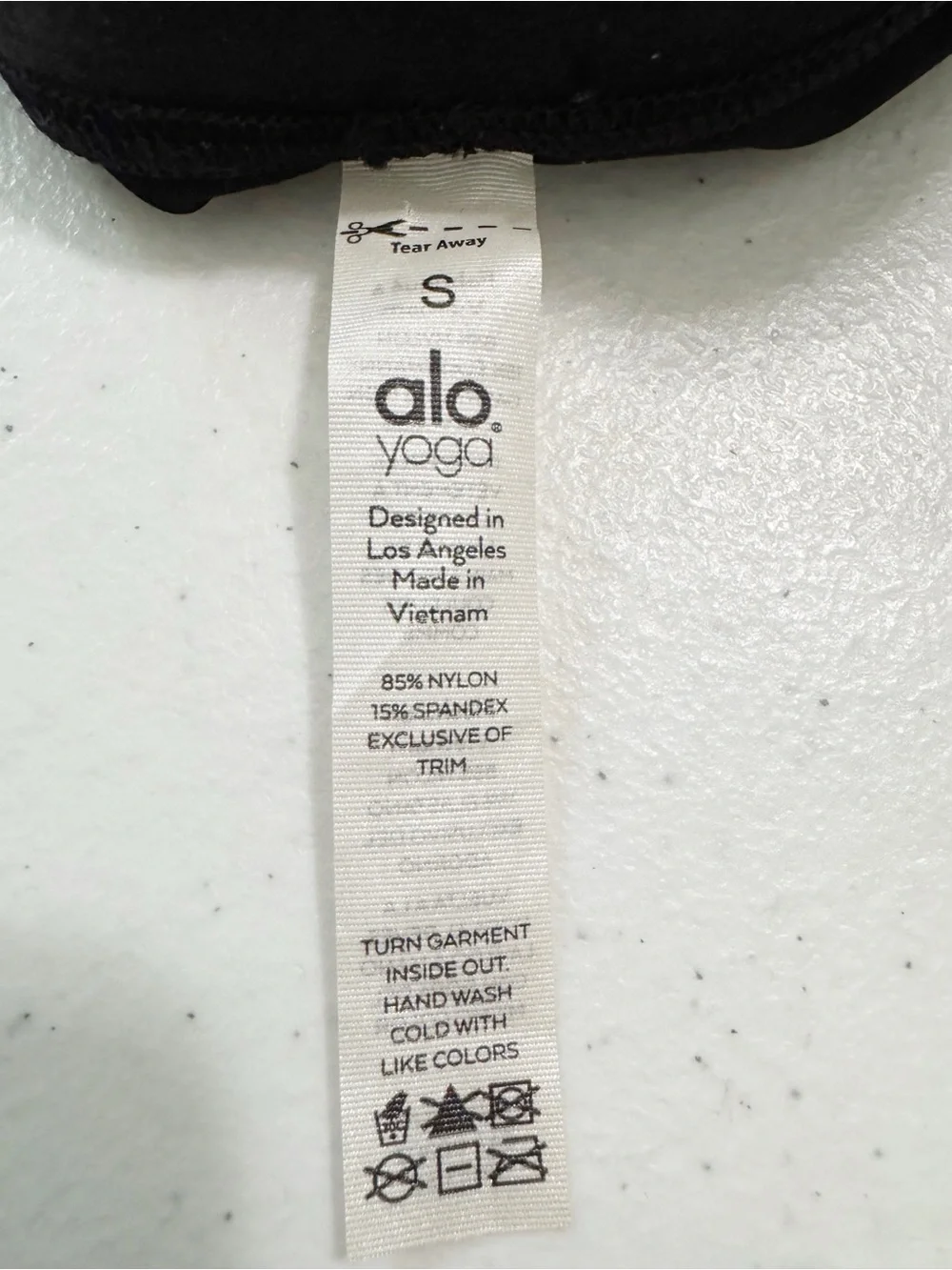 ALO Yoga Cinched Leg Black Shine Leggings Small